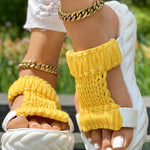 Braided Hollow Out Slippers Summer Sandals