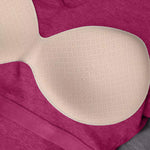 Chicme Built In Bra Notch Neck Long Sleeve Shirts Rib Knit Ruched Waist Top