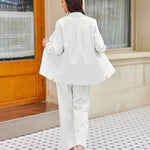 Linen Shirts Loose Long Pants Beach Outfits - Nadorine (Us Only)
