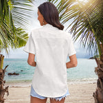 Short Sleeve Blouses Lightweight Loose Top - Nadorine (Us Only)