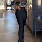 2 Pieces Outfit Detachable & Adjustable Spaghetti Straps Zipper Back Slit Slim Fit Maxi Dress and Rhinestone & Pearls Decor High Neck Zipper Back Sheer Mesh Poncho Cape