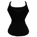 Scoop Neck Spaghetti Strap Ribbed Top Casual Sleeveless Slim Fit Tank