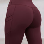 Winter Warm High Waisted Workout Athletic Leggings Tummy Control Butt Lifting Ultra Soft Thermal Lined Yoga Pants Women's Sportswear with Stacked Slit Pockets On Side