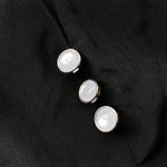 2 Pieces V Neck Button Decor Bell Sleeve Top and Casual Drawstring Stechy Waist Shorts Set