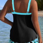 Chloe | V-Neck Printed Tankini