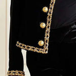 Long Sleeves Buttoned Round-Neck Jackets Outerwear