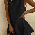 Margovil Crewneck Sleeveless Cotton Linen Dress