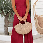 Margovil One Shoulder Sleeveless Wide Leg Jumpsuit