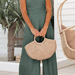 Margovil One Shoulder Sleeveless Wide Leg Jumpsuit