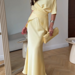 Off-shoulder tie top and skirt set