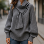 Helga | Cozy Scarf Neck Sweater