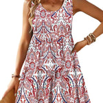 Womens Summer Sundress Boho Floral Casual Tank Dresses