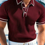 Branson | Color-Blocked Short Sleeve Polo Shirt