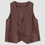 Sleeveless Vest Jacket Casual Loose Women's Waistcoat