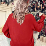 Christmas round neck long-sleeved pullover sweater