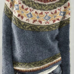 Margovil Round Neck Unique Pattern Casual Sweater(in 6 Patterns)
