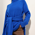 Turtleneck Sweater Casual Loose Knitted Pullover Tops