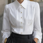 Classic Tailored Button-Down Blouse