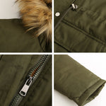 Faux Fur Hood Parka Jacket
