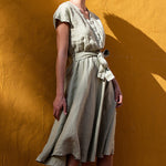 Summer Short Sleeve Button Holiday Party Dress Shirt Dress