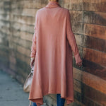 Fireside Pocketed Oversized Drape Neckline Knit Cardigan