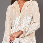 Velvet Home Service Long -sleeved Trousers Two -piece Suit