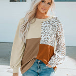 Nadorine Crewneck Doll Sleeves Rib Knit Pullover