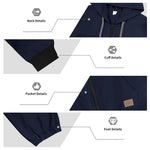 KZZ Men's Hooded Workwear Casual Street Style Jumpsuit