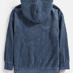 KZZ Men's Autumn/Winter Hooded Solid Color Hoodie