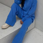 Long Sleeve Loose Casual Mid-Turtleneck Sweater