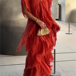 Brittany | Elegant V-Neck Long Dress