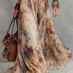 Bianca  | Stylish Lace Trim Maxi Dress