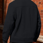 KZZ Men's Corduroy Jacket - Autumn/Winter Warm Collar Casual Coat