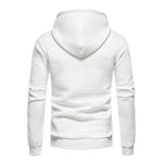 KZZ Men's Casual Plaid Drawstring Hoodie
