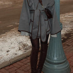 Margovil Open Front Pocketed Splice Coat with Belt