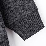 KZZ Men's half-zip sweater with a zippered pocket