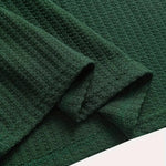 KZZ Men's solid color pique knit polo shirt
