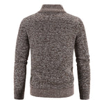 KZZ Men's Winter Jacket Pocket Zipper Mock Neck  Jacket