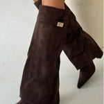 Isis | WOMEN'S LEATHER THIGH-HIGH BOOTS WITH BUCKLE