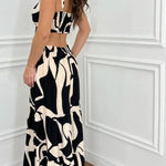 Two-Piece Cute Maxi Dress Set
