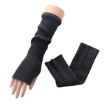 Casual Wool Knitting Keep Warm Solid Color Arm Warmers Accessories