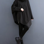 Original Loose Irregular Zipper Long Sleeves Sweatshirt
