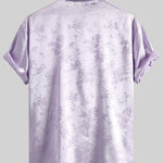 KZZ Men's Embroidered Short-Sleeve Shirt