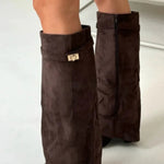 Isis | WOMEN'S LEATHER THIGH-HIGH BOOTS WITH BUCKLE