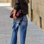 Fashionable Leopard Print Jacket