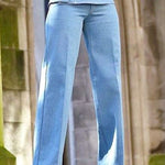 Long Sleeves Asymmetric Buttoned Hollow Lapel Pants Set Two Pieces Set