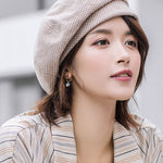Personality Striped&Plaid Beret Hat