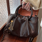 Lightweight crossbody handbag pleated cloud bag