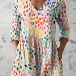 Amina | Long V-Neck Shirt