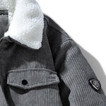 KZZ Men's Retro Corduroy Jacket